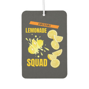 Désodorisant Pour Voiture Drôle Vrai Citron Juice Stand Crew Lemonade Squad