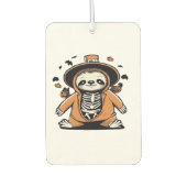 Désodorisant Pour Voiture Éffrayant squelette astuce ou traitement classique (Devant)