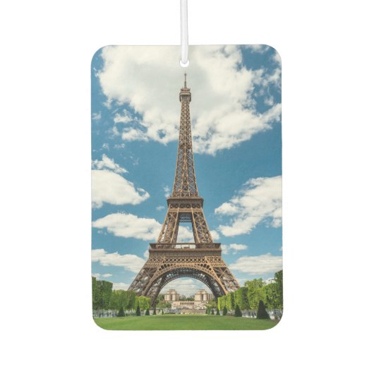 Désodorisant Pour Voiture Eiffel Tower View from Champ de Mars Public Park (Devant)