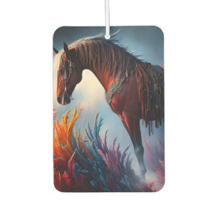 Désodorisant Pour Voiture Élégant Art numérique Prismatic Arabian Horse