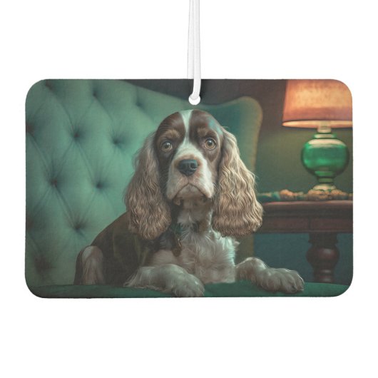 Désodorisant Pour Voiture Elégant Cocker Spaniel Classic Portrait Design (Devant)