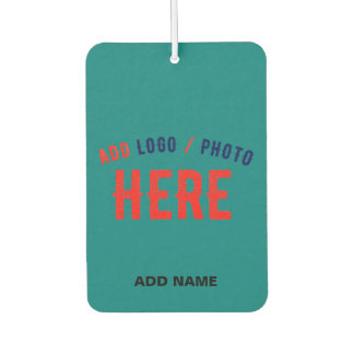 DÉSODORISANT POUR VOITURE ÉLÉGANT MODERNE PERSONNALISÉ TURQUOISE VERT VÉRIFI