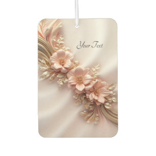 Désodorisant Pour Voiture Elégant Pêche Orange Floral Air Freshener