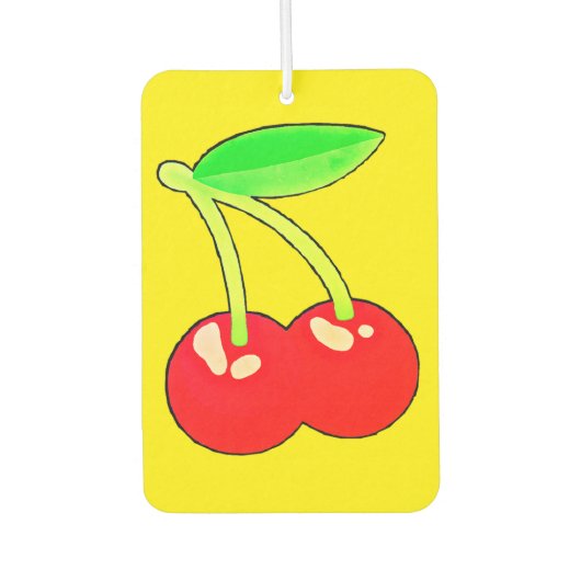 Désodorisant Pour Voiture Emoji Cherry (Devant)