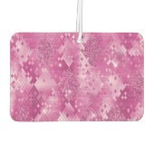 Désodorisant Pour Voiture Empreinte de léopard blanc rose (Dos)