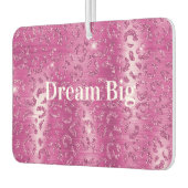 Désodorisant Pour Voiture Empreinte de léopard blanc rose (Gauche)