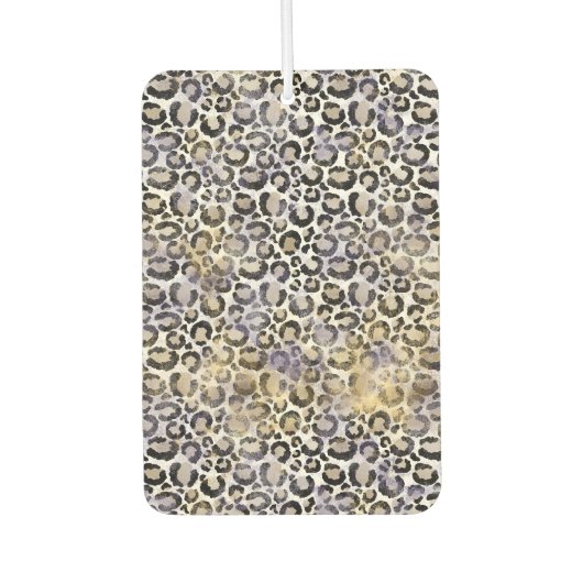 Désodorisant Pour Voiture Empreinte de léopard de menthe rose (Devant)