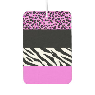 Désodorisant Pour Voiture Empreinte de léopard, Zebra Print, Poster de anima