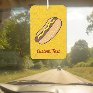 Désodorisant pour voiture en forme de hotdog