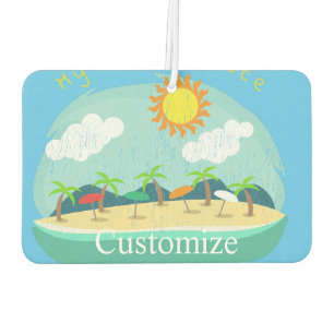 Désodorisant Pour Voiture Endroit heureux de la plage Thunder_Cove