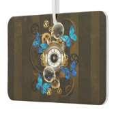 Désodorisant Pour Voiture Engrenages à vapeur et papillons bleus (Gauche)