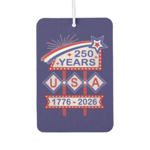 Désodorisant Pour Voiture Enseigne de marquise rétro USA 250e anniversaire 1