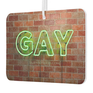 Désodorisant Pour Voiture Enseigne néon gay illuminée SlipperyJoe lumineuse