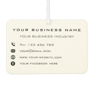 Désodorisant Pour Voiture Entreprise Promotion Air Freshener Cadeau