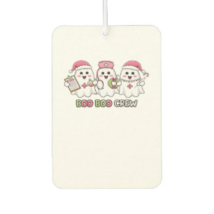 Désodorisant Pour Voiture Équipage Boo Boo Noël, Infirmière Fantôme T-Shirt