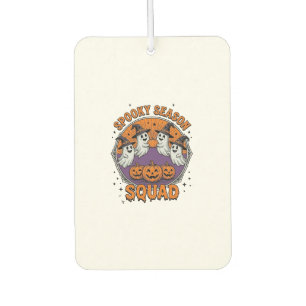 Désodorisant Pour Voiture Équipe de la saison effrayante T-shirt Halloween f