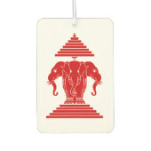 Désodorisant Pour Voiture Erawan Trois éléphant en tête Lao / Laos Drapeau (Devant)