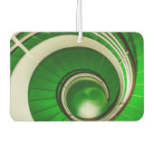 Désodorisant Pour Voiture Escalier vert circulaire (Devant)