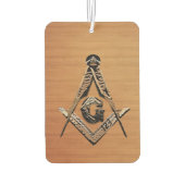 Désodorisant Pour Voiture Esprit maçonnique (Boisé doré) (Dos)