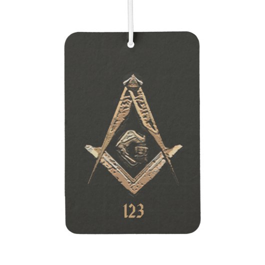 Désodorisant Pour Voiture Esprit maçonnique (or) (Devant)