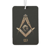 Désodorisant Pour Voiture Esprit maçonnique (or) (Dos)