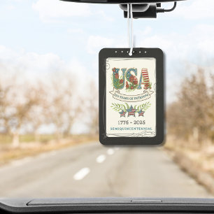 Désodorisant Pour Voiture États-Unis 250 ans de liberté Minuit Noir Botaniqu
