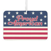 Désodorisant Pour Voiture États-Unis drapeau patriotique étoiles & rayures f (Dos)