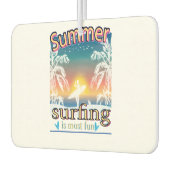 Désodorisant Pour Voiture Été - Le Surf Est Le Plus Amusant (Gauche)