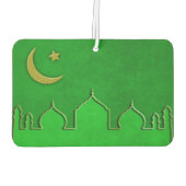 Désodorisant Pour Voiture Étoile de la Mosquée de l'or vert (Dos)