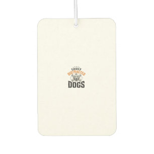 Désodorisant Pour Voiture Facilement Distrait Par Les Chiens Design Vintage