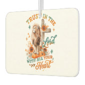 Désodorisant Pour Voiture Faites Confiance Au Seigneur... (Gauche)