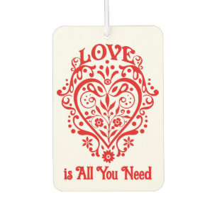 Désodorisant Pour Voiture Fancy Red Love Heart Personnalisé