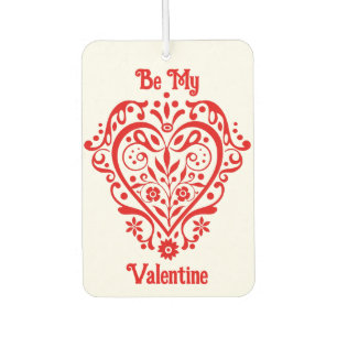 Désodorisant Pour Voiture Fancy Red Valentine Romantic Heart Personnalisé