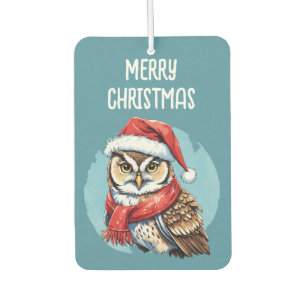 Désodorisant Pour Voiture Favoris de Noël animal amusant - Chouette 1