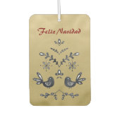 Désodorisant Pour Voiture Feliz Navidad Christian Verse Golden (Devant)