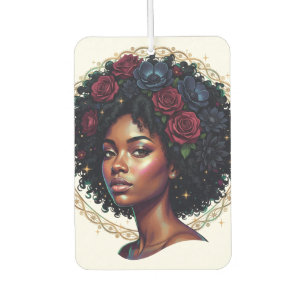 Désodorisant Pour Voiture Femme noire Fleur Afro