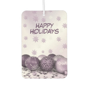 Désodorisant Pour Voiture Fête de Noël Pink Purple Orament Snowflakes