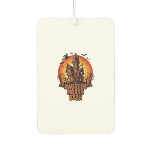 Désodorisant Pour Voiture Fête Maison Hantée Gravure Vintage Halloween Dé