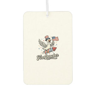 Désodorisant Pour Voiture FeuQuacker Oie Patriotique Vintage 4 juillet Dé