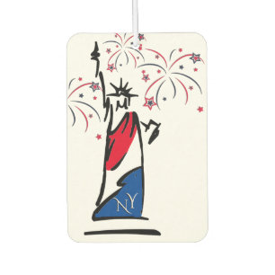 Désodorisant Pour Voiture Feux d'artifice du 4 juillet de la Statue de la Li