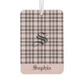 Désodorisant Pour Voiture Fille rose Plaid (Dos)