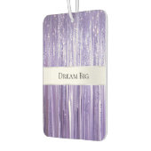 Désodorisant Pour Voiture Fille Violet Glam Glitzy Tinsel Stripes (Gauche)