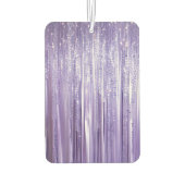 Désodorisant Pour Voiture Fille Violet Glam Glitzy Tinsel Stripes (Dos)