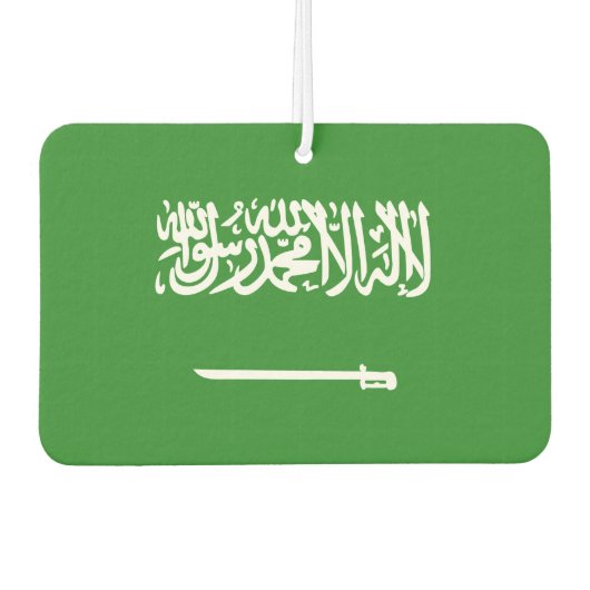 Désodorisant Pour Voiture Flag d'Arabie saoudite (Devant)