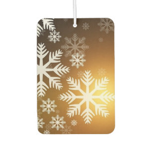 Désodorisant Pour Voiture Flèches de neige étincelantes en or