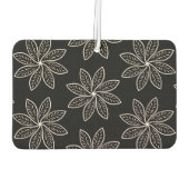 Désodorisant Pour Voiture Fleur blanche Motif sur noir (Dos)