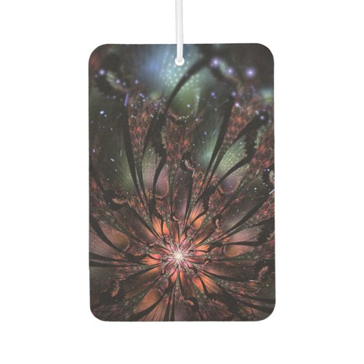 Désodorisant Pour Voiture Fleur imaginaire fractale douce et tendresse (Devant)