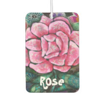 Fleur rose botanique Art nouveau fantaisiste