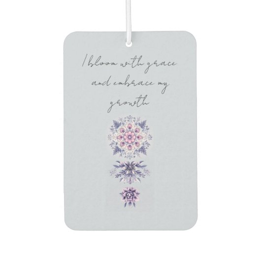 Désodorisant Pour Voiture Fleur Serenity Mandala Air Freshener (Devant)