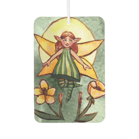 Désodorisant Pour Voiture Fleur vert printemps (Devant)
